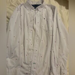 Tommy Hilfiger White Shirt with Red Accents